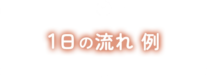 1日の流れ 例